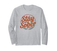 Carino Stay Sober NA Famiglia Sobriety Achievement Celebrare Mamma Maglia a Manica