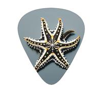 Carino Stelle Marine Stampa Organizer Scatola di Immagazzinaggio Spessore Diverso Plettri Chitarra Per Chitar