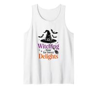 Carino Strega Halloween Spooky Dolci Delizie Await Canotta