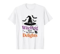 Carino Strega Halloween Spooky Dolci Delizie Await Maglietta
