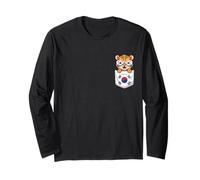 Carino Sud Coreano Tiger Cub in Tasca con Occhiali da Sole Maglia a Manica