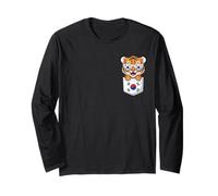 Carino Sud Coreano Tiger Cub in Tasca con Occhiali da Sole Maglia a Manica