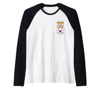 Carino Sud Coreano Tiger Cub in Tasca con Occhiali da Sole Maglia con Maniche Raglan