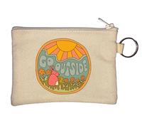 Carino Sunshine Bunny Go Outside portachiavi portamonete beige