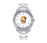 Carino Sushi Abbraccio Salmone Maki Anime Figure Giapponese Orologi Da Uomo In Acciaio Inox Cinturino Analogico Al Quarzo Orologio Da Polso, Stile:, regular, Bracciale
