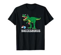 Carino T Rex Dinosaur Bocce Ball Player Boccie Dino Bocci Gioco Maglietta