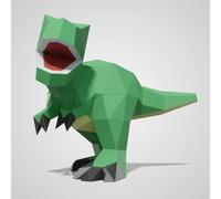 Carino T-rex Paper Sculpture,Pre-Cut DIY Papercraft Kit,Handmade Cute Dinosaur Figurine,3D Paper Art,Low Poly Home Decor,Tutti gli accessori inclusi,DIY Teens Gift