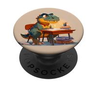Carino T-Rex Studiare Insegnanti & Studenti Ritorno a Scuola PopSockets PopGrip Adesivo