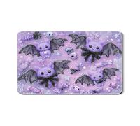 Carino tappetino per asciugatura a pipistrello per piano di lavoro cucina tappetino in gomma assorbente per Halloween, tappetino per asciugatura in pelle sintetica per bar da caffè, 30,5 x 50,8 cm