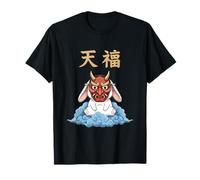 Carino Tengu Coniglio Folklore Giapponese Maschera Coniglio Maglietta