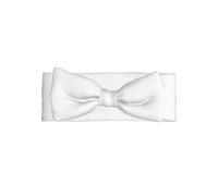 Carino Tinta unita Bianco Stampa Baby Bow Fascia - Morbido & Elastico Nylon Headbands Delicate Princess Hair Accessories