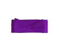 Carino Tinta unita viola scuro Stampa Baby Bow Fascia - Morbido & Elastico Nylon Headbands Delicate Princess Hair Accessories
