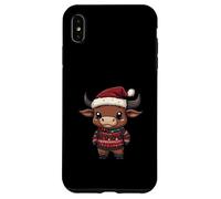 Carino Toro di Natale Comico | Festa di Natale Custodia per iPhone XS Max