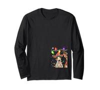 Carino Tre Whippet Natale Donne Uomini Cane Amore Maglia a Manica