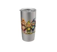 Carino troll multicolori Bicchiere termico in acciaio inox doppia parete