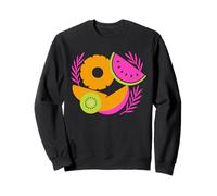Carino Tropical Fruit Fusion Summer Splash Casual Felpa