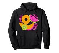 Carino Tropical Fruit Fusion Summer Splash Casual Felpa con Cappuccio