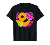 Carino Tropical Fruit Fusion Summer Splash Casual Maglietta