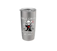 Carino True Crime Documentari E Chill Cold Case Lovers Bicchiere termico in acciaio inox doppia parete