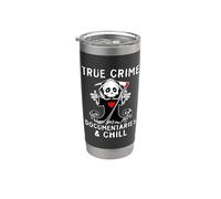 Carino True Crime Documentari E Chill Cold Case Lovers Bicchiere termico in acciaio inox doppia parete