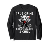 Carino True Crime Documentari E Chill Cold Case Lovers Maglia a Manica