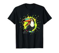 Carino Tucano Cartoon Tropical Jungle Bird Maglietta