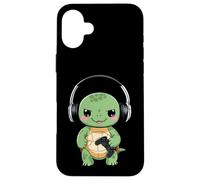 Carino Turtle Gamer Divertente Gioco Turtle Amante Custodia per iPhone 16 Plus