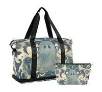 Carino Unico Oversize Viaggio Duffel Bag Pernottamento Borsa con Cinghia Regolabile per Trekking 2 Pz Set, Carino Unico, 1 size