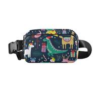 Carino unicorni fenicottero speranza pizza alpaca animali alla moda borsa a tracolla marsupio per uomo donna impermeabile cintura toracica marsupio con cinghia regolabile per viaggi, shopping, corsa,