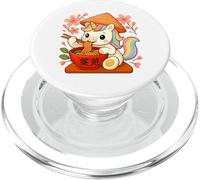 Carino Unicorno Mangiare Ramen Noodles Cibo Asiatico Kawaii Art PopSockets PopGrip per MagSafe