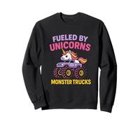 Carino unicorno Monster Truck alimentato da UnicornsGirls Cute Felpa