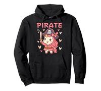 Carino Unicorno Principessa Pirata Hallooween Costume Bambini Ragazze Felpa con Cappuccio