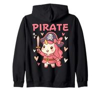 Carino Unicorno Principessa Pirata Hallooween Costume Bambini Ragazze Felpa con Cappuccio