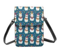 Carino Vacanze Alpacas Stampa Piccola Crossbody Borse per le donne, Piccole Borse in Pelle Cellulare Cross Body Bag