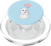 Carino Valentine Ghost Be My Boo Heart Balloon PopSockets PopGrip per MagSafe