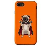 Carino Vampiro Pug Cartoon Halloween Mostro Custodia per iPhone SE (2020) / 7/8