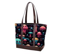 Carino verde Alien-100 Borse Tote Borse in Pelle Durevole Tela Borse e Borse per Le Donne Top Handle Satchel Hobo Borse, Multicolore 03, 33.8x12x31cm/13.3x4.7x12.2 in