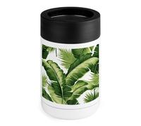 Carino verde foglie di palma può raffreddare 340,2 g isolato in acciaio inox raffreddamento può coprire in acciaio inox bere titolare regali per uomini donne compleanno Natale