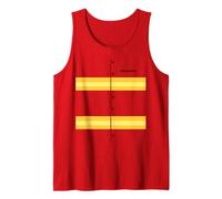 Carino Vigile del Fuoco Safety First Responder Costume (Rosso) Canotta