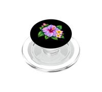 Carino Viola Acquerello Ibisco Plumeria Fiore Tropicale PopSockets PopGrip per MagSafe