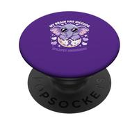 Carino Viola Elefante Consapevolezza Epilessia Il mio cervello ha singhiozzo PopSockets PopGrip Adesivo