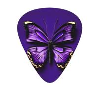 Carino Viola Farfalla Stampa Organizzatore Scatola di Immagazzinaggio Spessore Diverso Plettri Chitarra