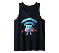 Carino w lan router supereroe internet wi fi supereroe Canotta
