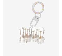 Carino Wild Cartoon Giraffe Stampa Dog Tag Osso A Forma di Doppio Modello Lati Del Cane ID Tag A Forma di Osso Pet Nome Tag Cane Collare Tag