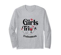 Carino Wine Girls Viaggio Bahamas Vacanza di Viaggio Maglia a Manica