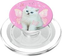 Carino y2k Estetica Gatto Farfalla Fata Cyber 2000s Grafica PopSockets PopGrip per MagSafe