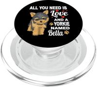 Carino Yorkie chiamato Bella Per Yorkshire Terrier Cane Nome PopSockets PopGrip per MagSafe