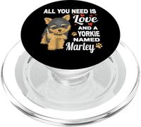 Carino Yorkie chiamato Marley per Yorkshire Terrier Cane Nome PopSockets PopGrip per MagSafe