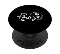 Carino zampe e godere di vita consapevole gatto amanti gatto mamme & papà PopSockets PopGrip Adesivo