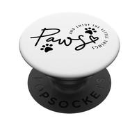 Carino zampe e godere di vita consapevole gatto amanti gatto mamme & papà PopSockets PopGrip Adesivo
